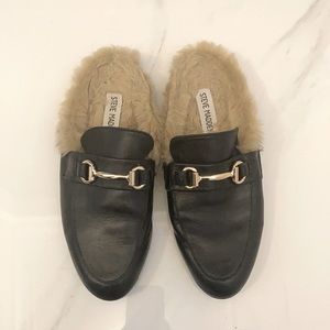 Steve Madden Faux Fur Loafer Mule. Size 7.5